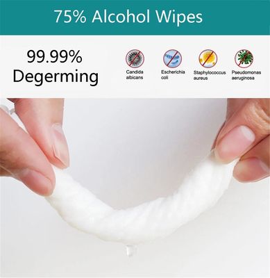 Limpezas molhadas do álcool dos adultos 75% do agregado familiar para a limpeza da esterilização
